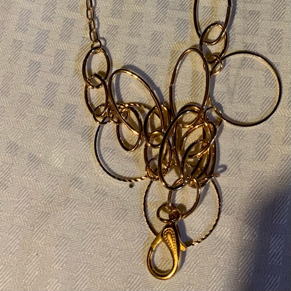 Earrings & necklace set.   Lanyard necklace